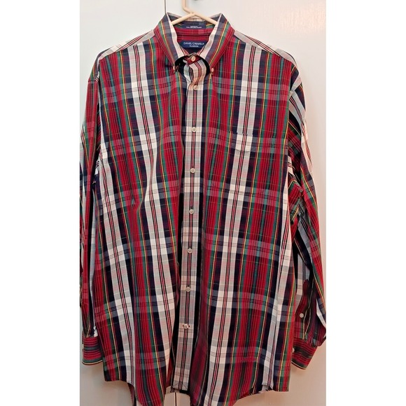 Daniel Cremieux Other - mens shirt size L Long Sleeve button up 90s y2k colorful plaid old money preppy